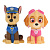 Набор игрушек для ванны Щенячий Патруль Чейз и Скай Капитошка LXCHASE-SKY-DOGP